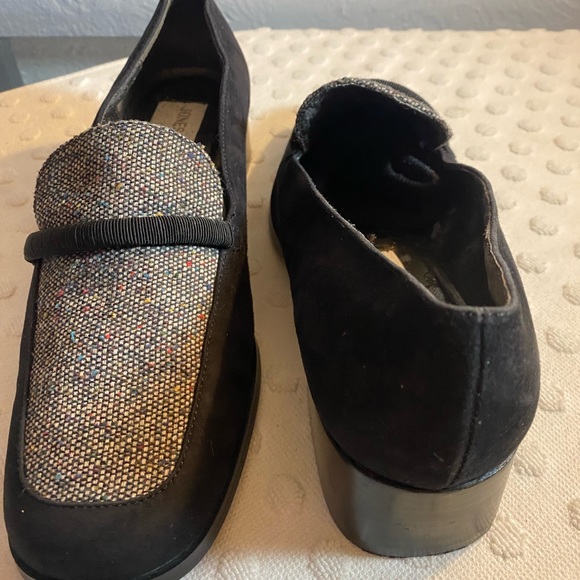 JONES NEW YORK black vegan suede/ gray tweed loafer - Picture 5 of 12